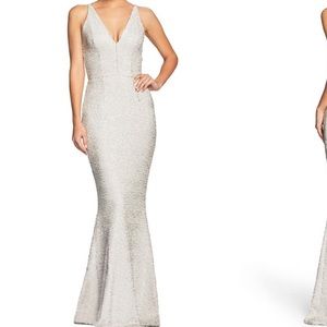 Cream Harper Mermaid Gown